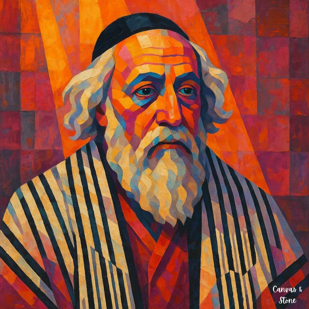 Square- Rabbi in Tallit