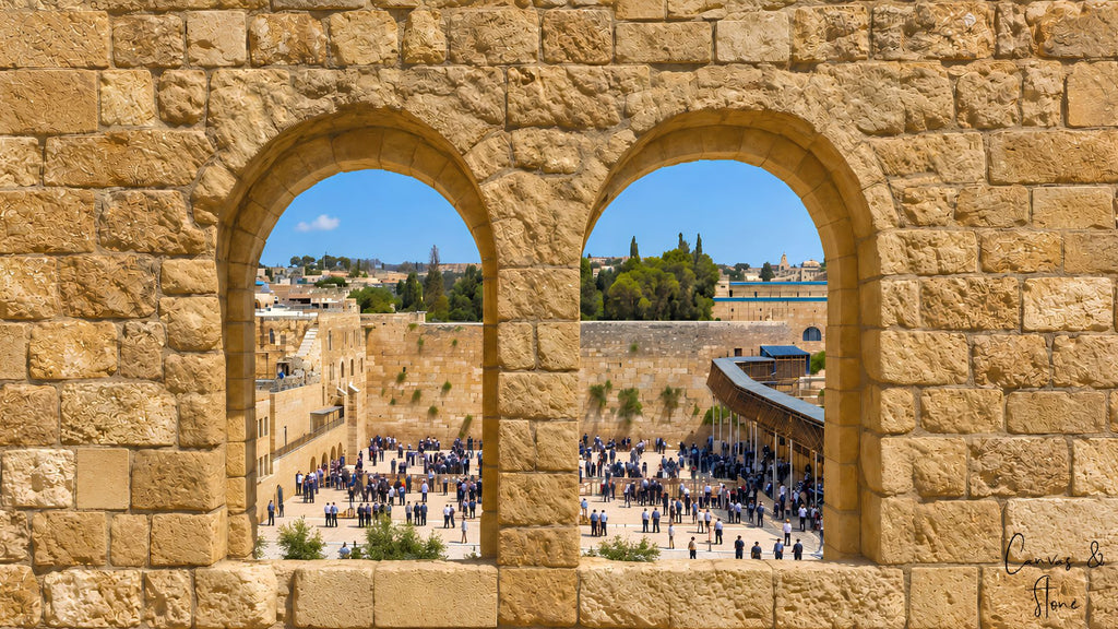 Kotel Through the window Mural