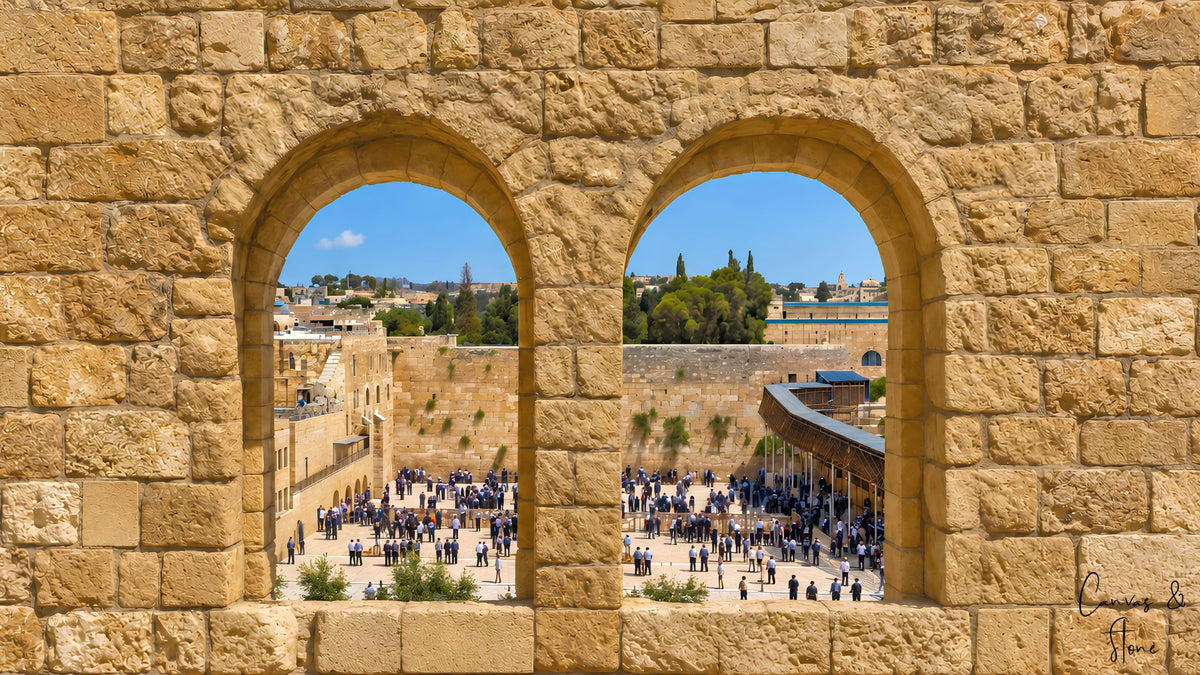 Kotel Through the window Mural
