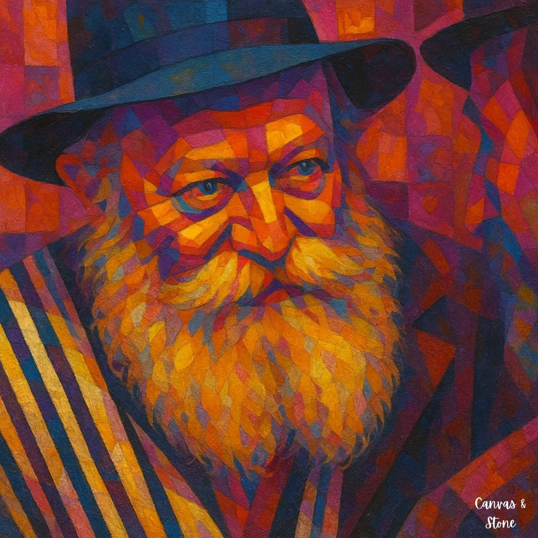 Square- Geometric Chabad Rebbe