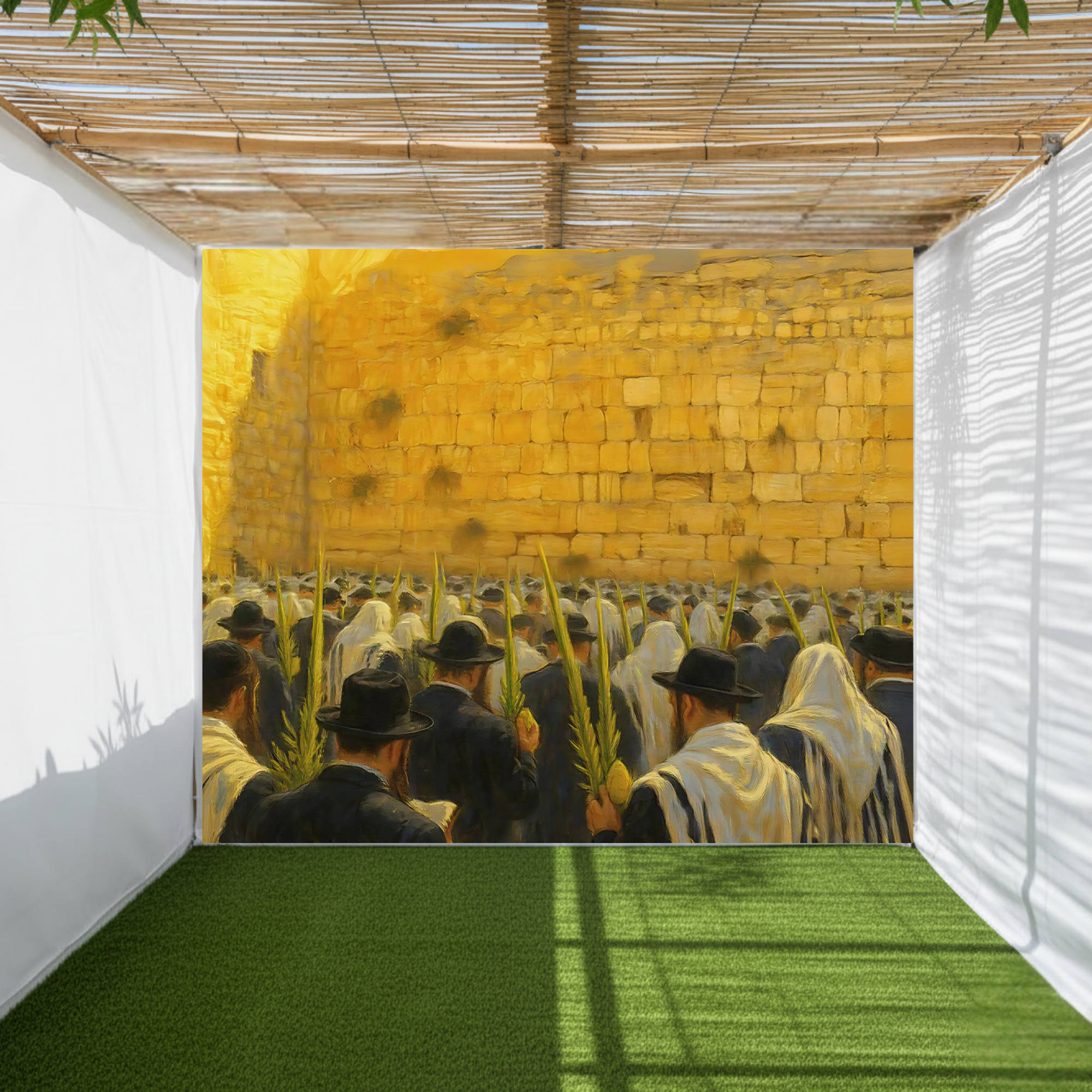 Mural lulav esrog Kosel