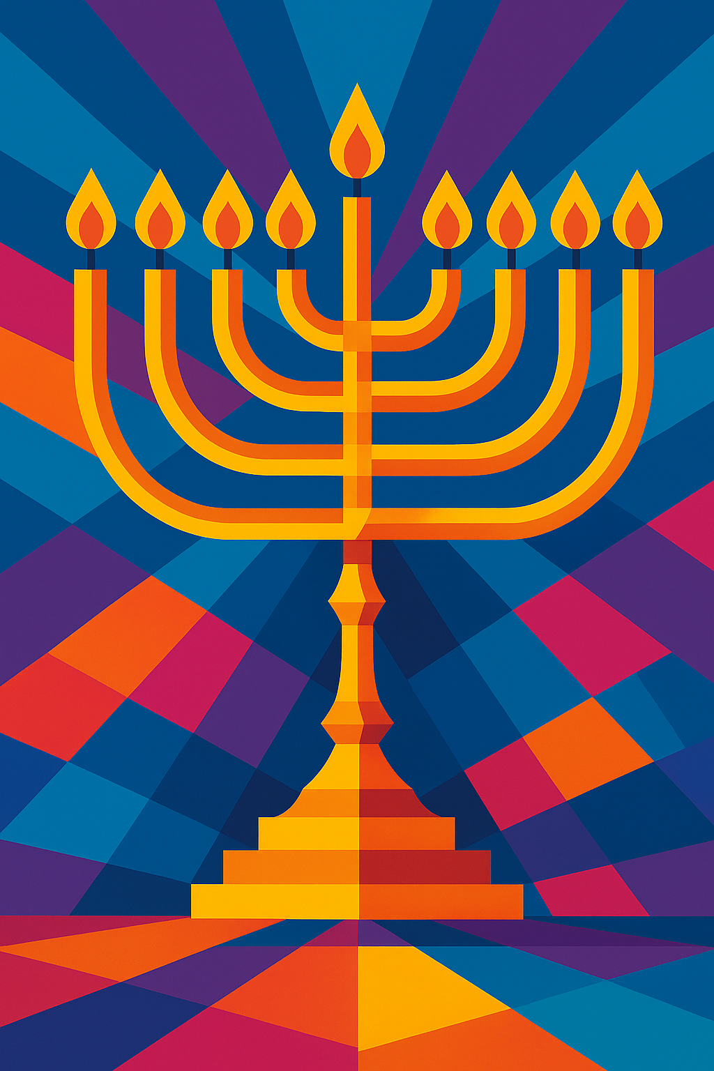 Menorah Pop art