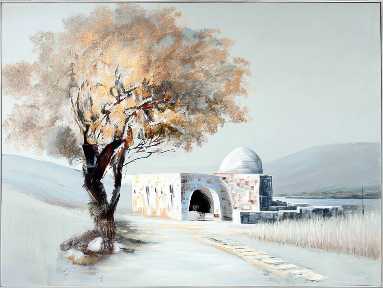 Kever Rochel Neutral Art – Rachel's Tomb Canvas Print – Jewish ...