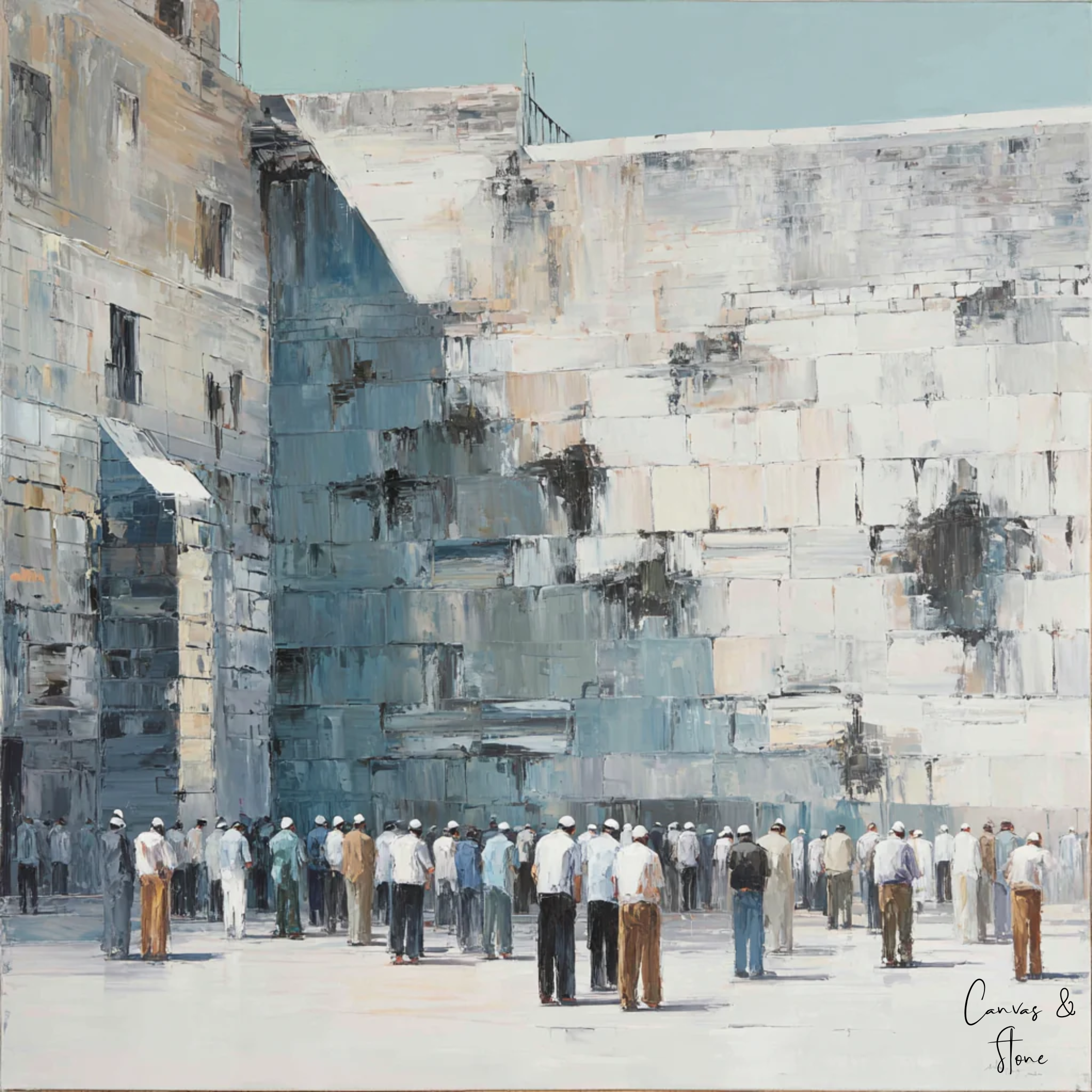 Praying at the kotel